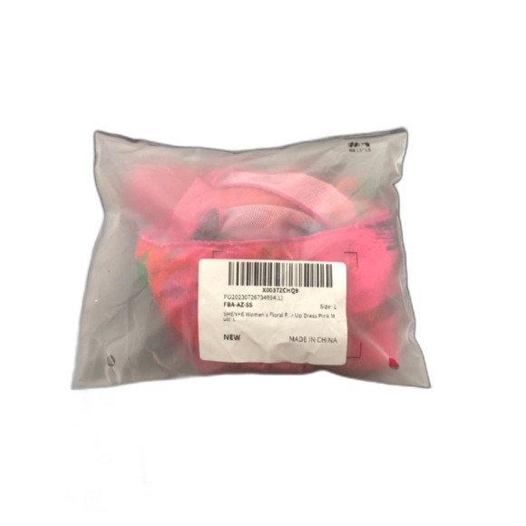 SHENHE Floral Print Halter Plunging Neck Sleeveless Backless Cover Up Dress Sz L - Picture 8 of 8